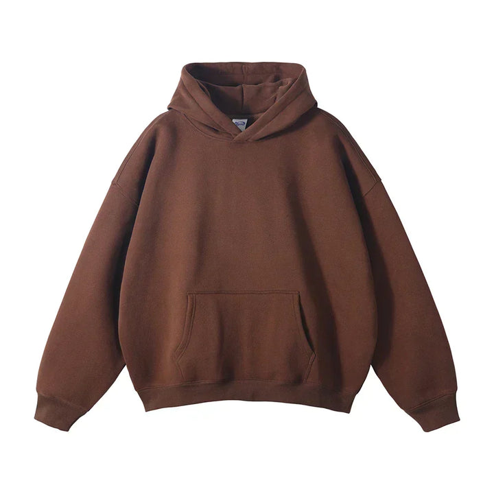 Losse herenhoodie met kangoeroezak