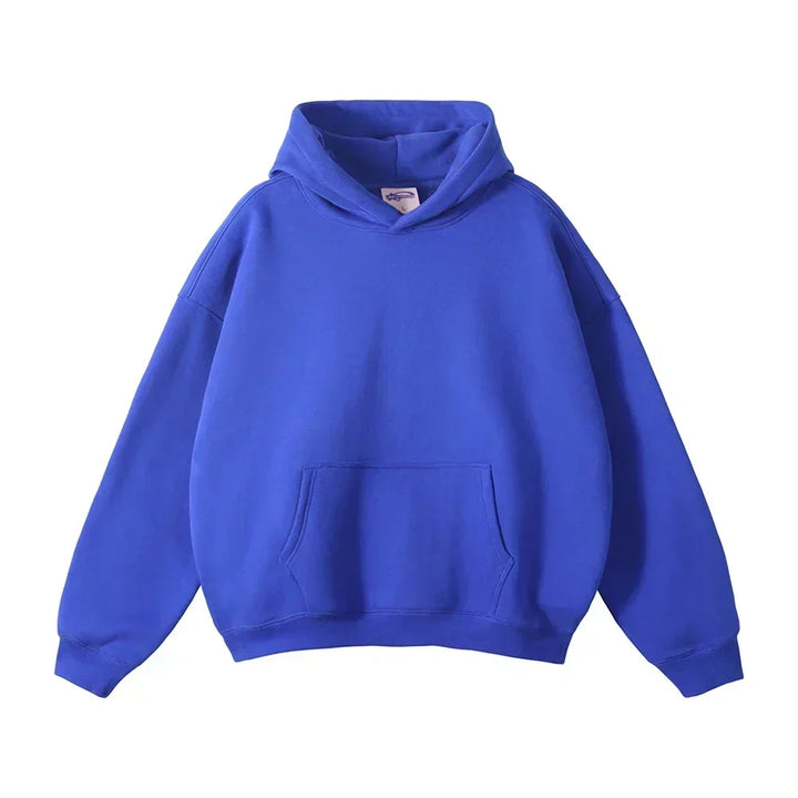 Losse herenhoodie met kangoeroezak