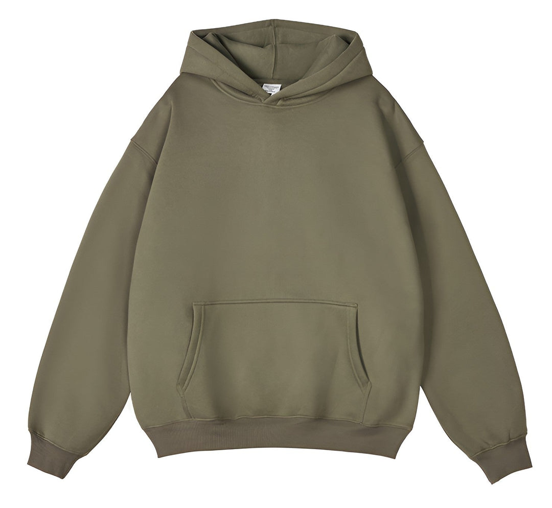 Losse herenhoodie met kangoeroezak