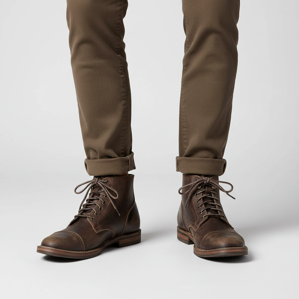 Retro leren herenschoenen – Leonard