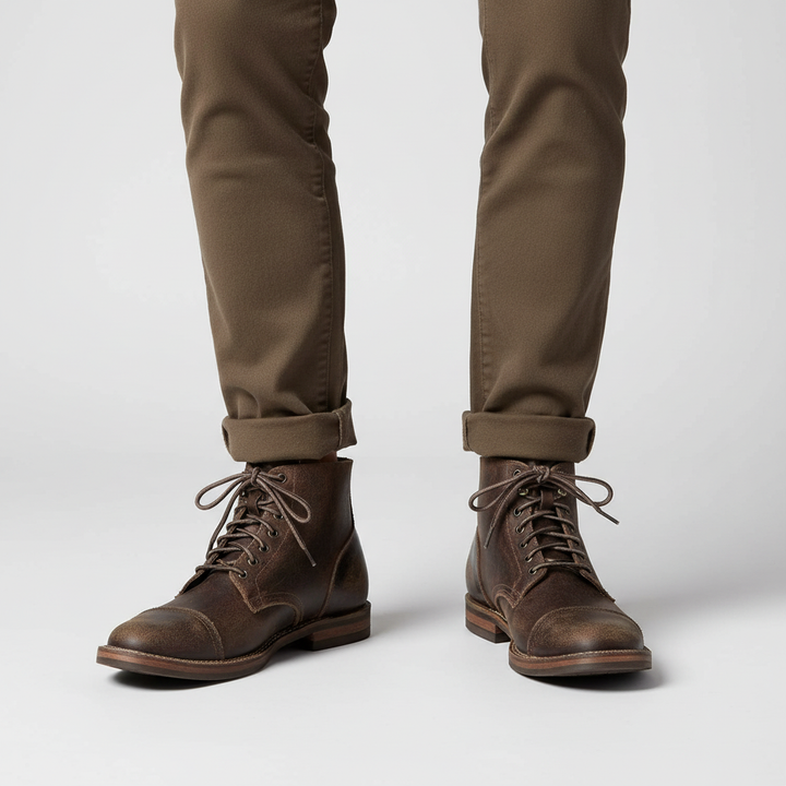 Retro leren herenschoenen – Leonard
