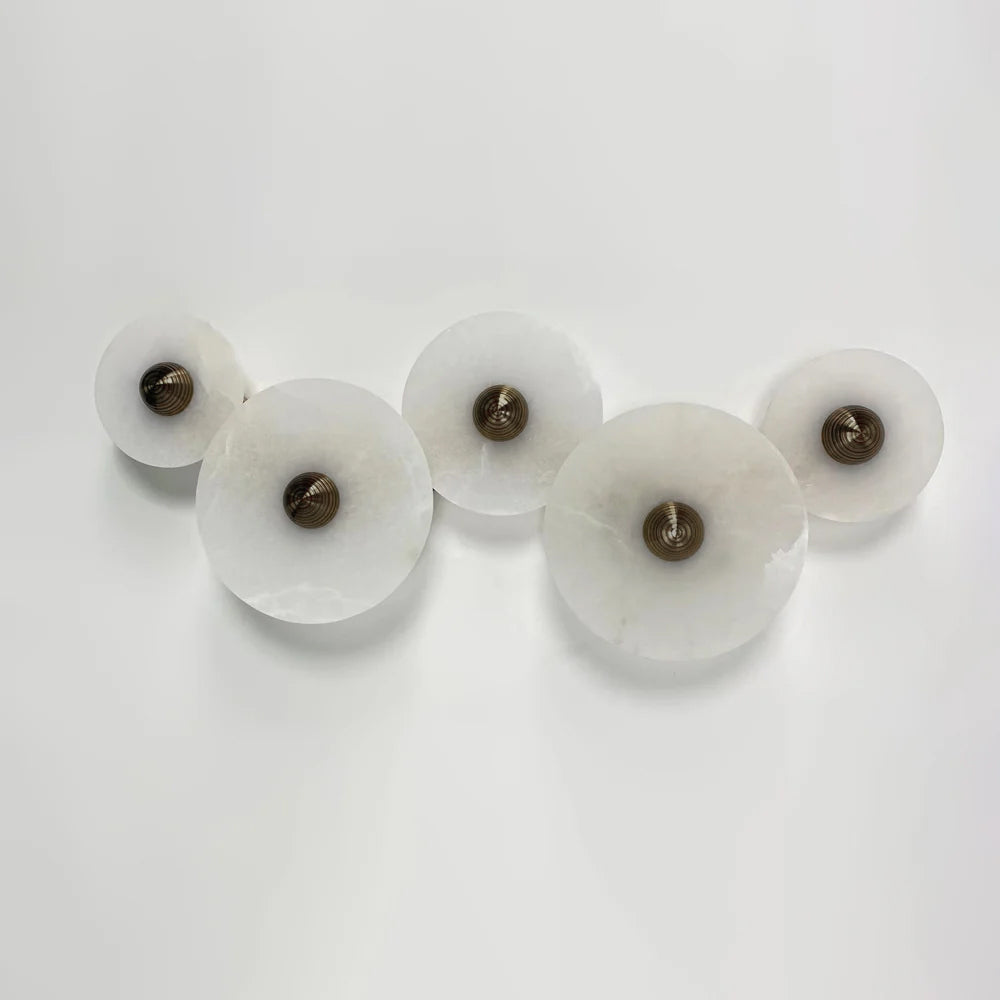 Decoratieve ronde LED-opbouwwandlamp