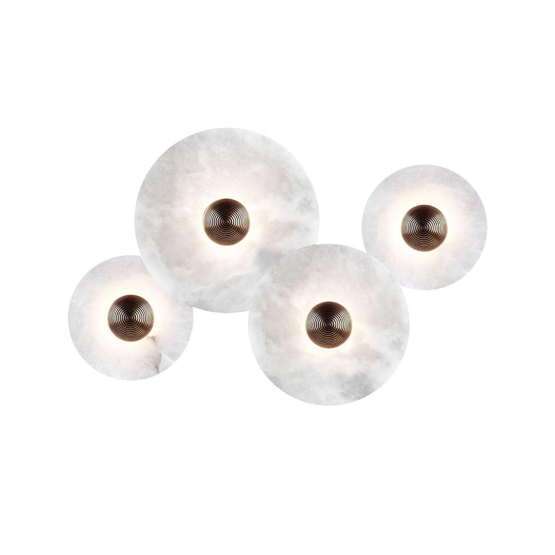 Decoratieve ronde LED-opbouwwandlamp