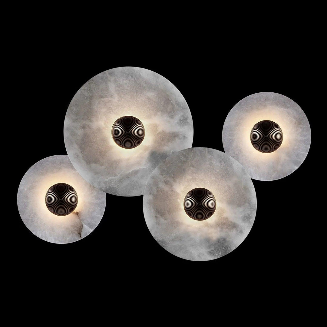 Decoratieve ronde LED-opbouwwandlamp