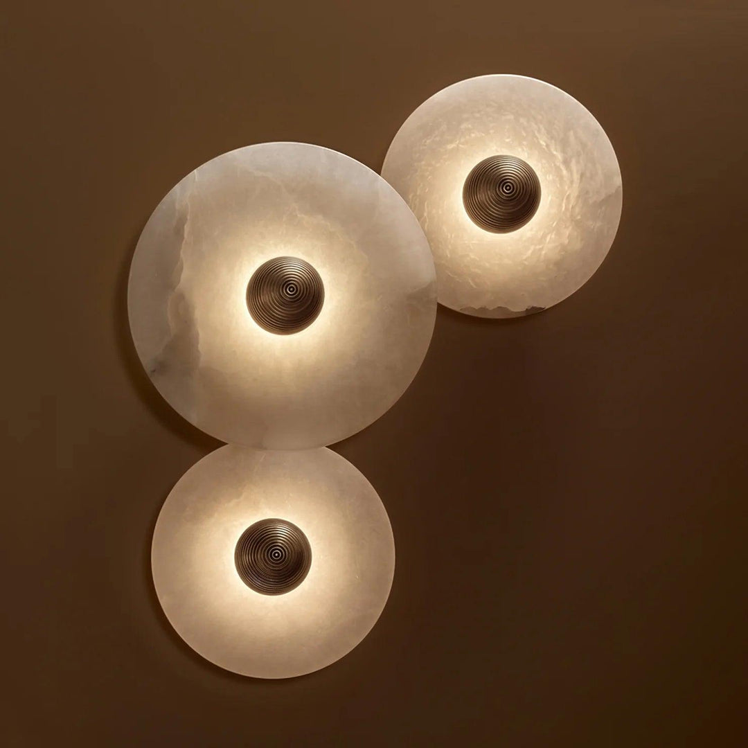Decoratieve ronde LED-opbouwwandlamp