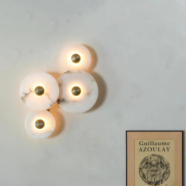 Decoratieve ronde LED-opbouwwandlamp