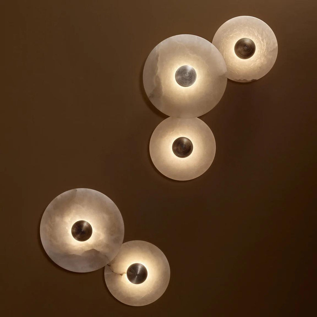Decoratieve ronde LED-opbouwwandlamp