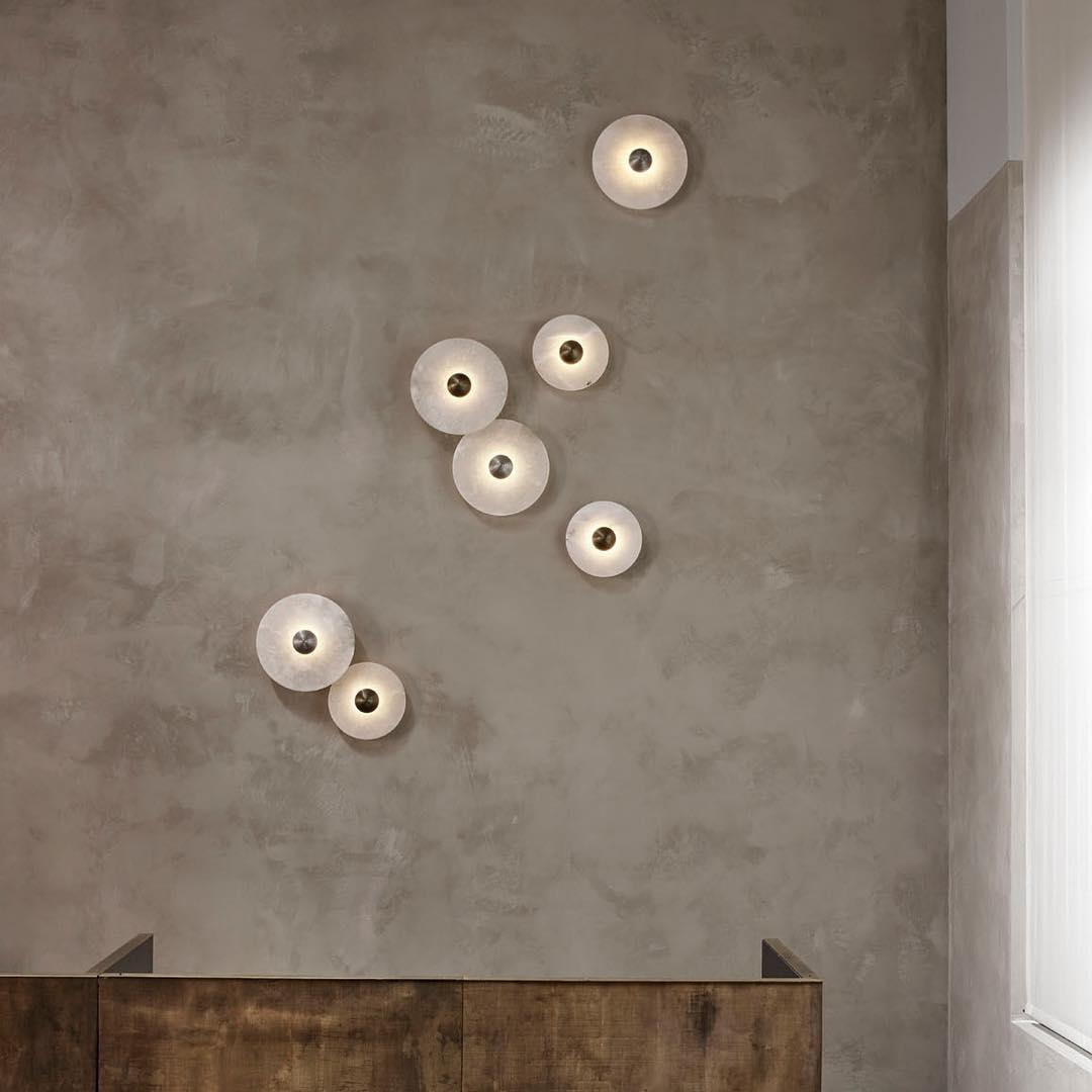 Decoratieve ronde LED-opbouwwandlamp