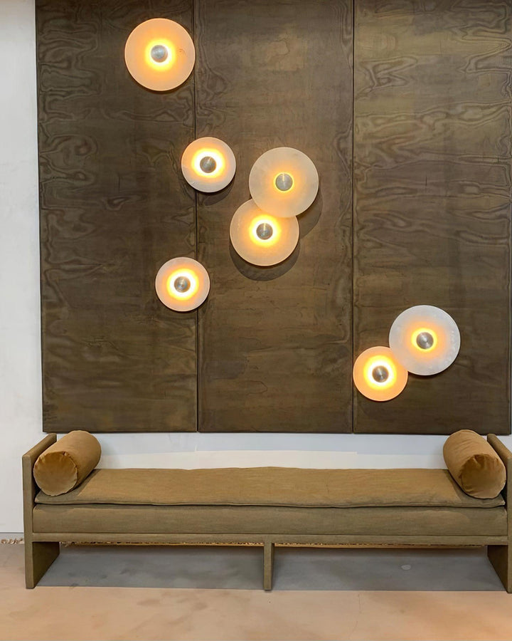 Decoratieve ronde LED-opbouwwandlamp