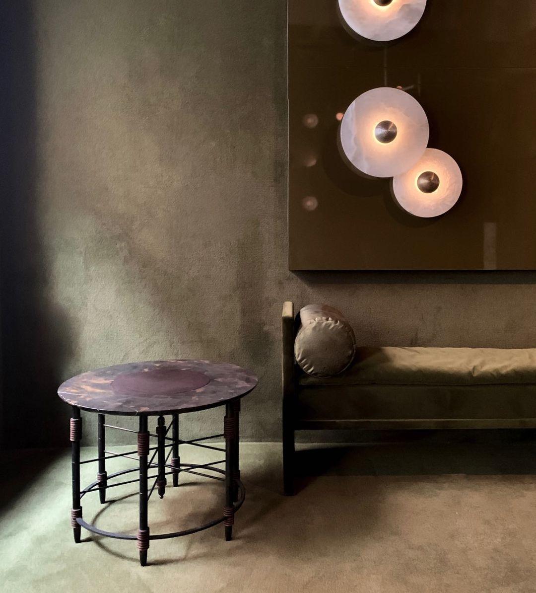 Decoratieve ronde LED-opbouwwandlamp