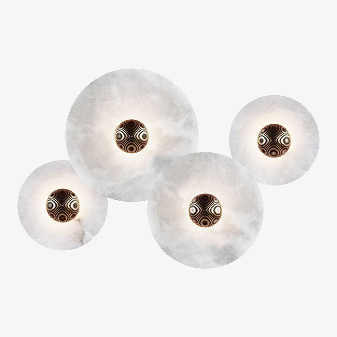 Decoratieve ronde LED-opbouwwandlamp