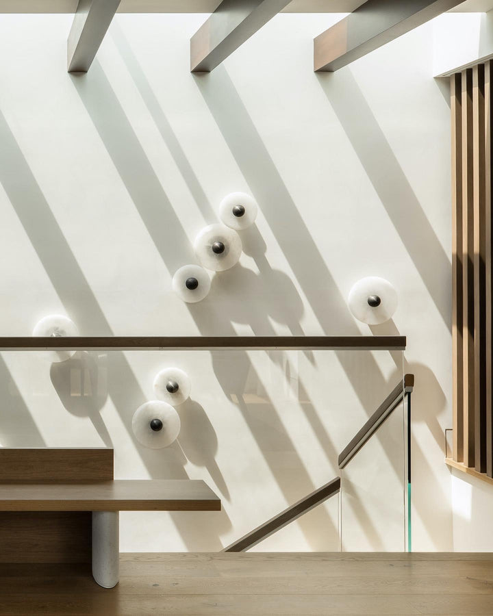 Decoratieve ronde LED-opbouwwandlamp