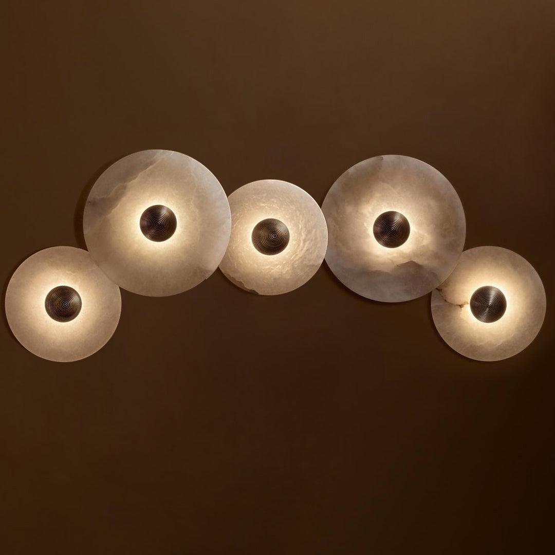 Decoratieve ronde LED-opbouwwandlamp