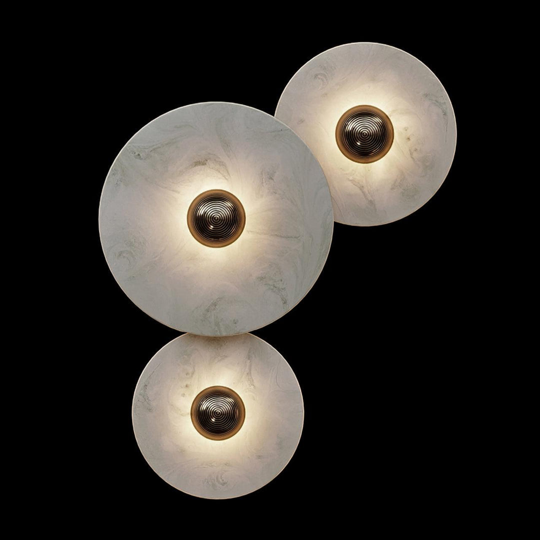 Decoratieve ronde LED-opbouwwandlamp