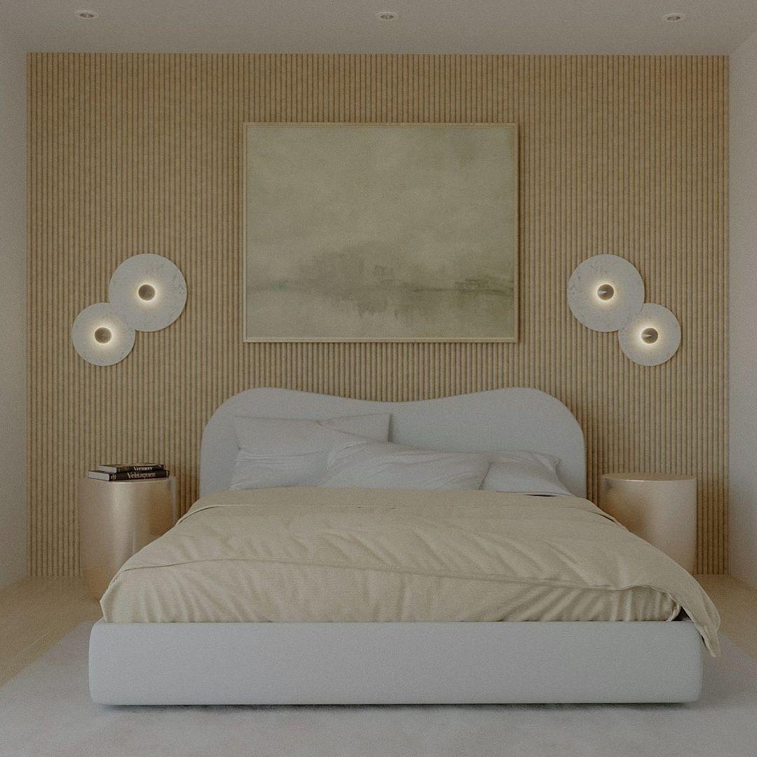 Decoratieve ronde LED-opbouwwandlamp