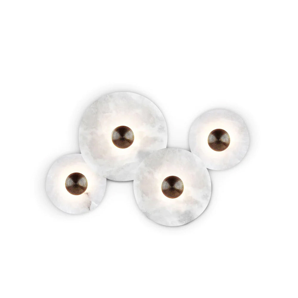 Decoratieve ronde LED-opbouwwandlamp