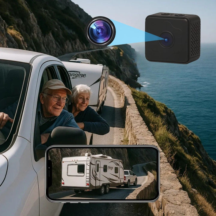 Draadloze magnetische achteruitrijcamera met nachtzicht voor auto's, campers en aanhangers