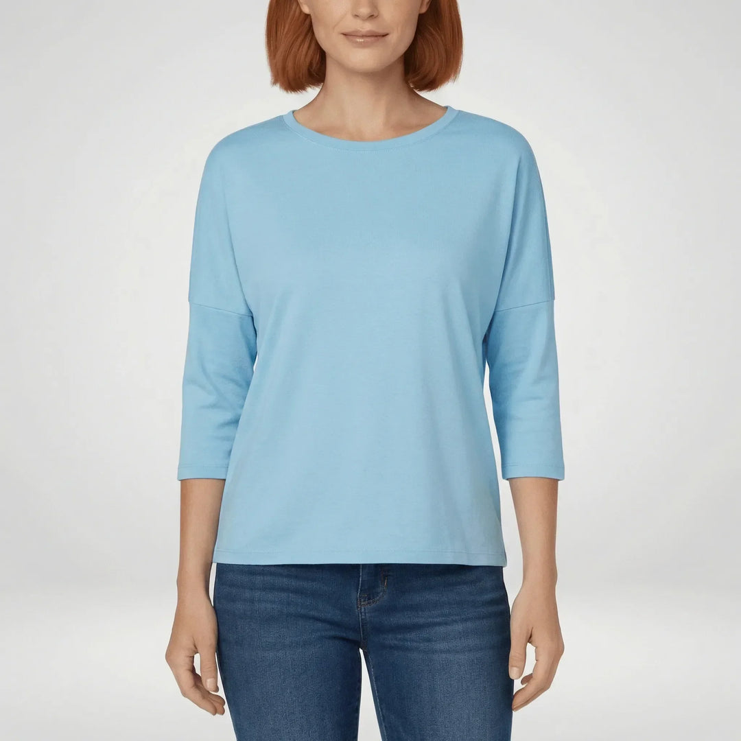 Rondhals-T-shirt met driekwartmouwen - Lucienne