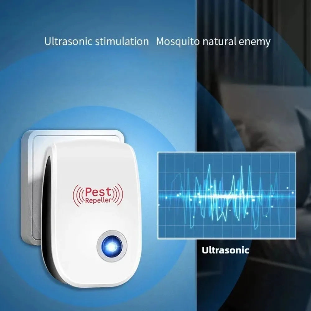 Ultrasone insecten- en knaagdierverjager voor binnen, direct in het stopcontact