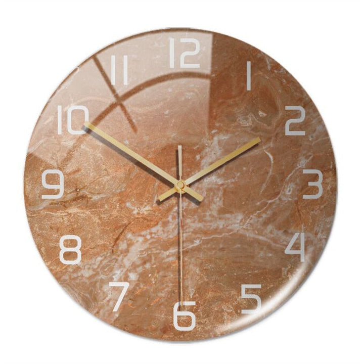 Elegante Wandklok met Marmereffect – MarbleTime