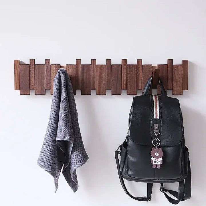 Piano-Kapstok van Hout – Elegante Wandorganizer voor de Hal