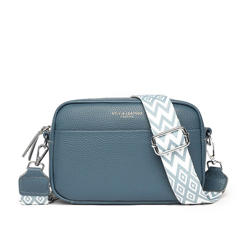 Stijlvolle leren handtas - schoudertas dames
