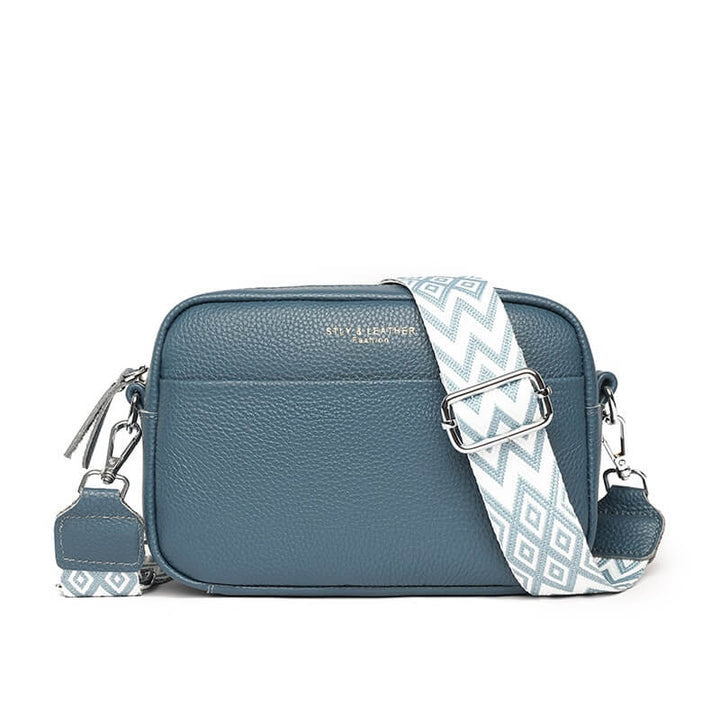 Stijlvolle leren handtas - schoudertas dames