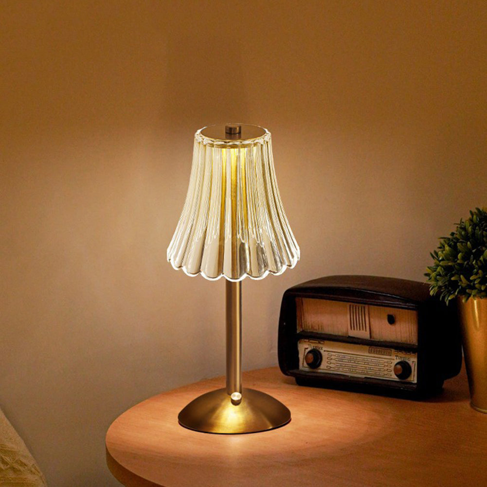 Kristallen tafellamp decoratief gouden licht voor moderne interieurs