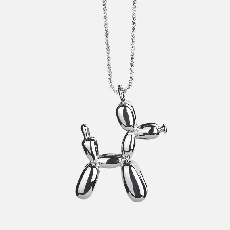 Gouden Ballon Hond Hanger Ketting