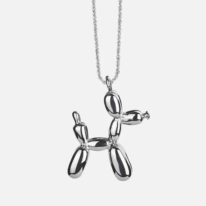 Gouden Ballon Hond Hanger Ketting