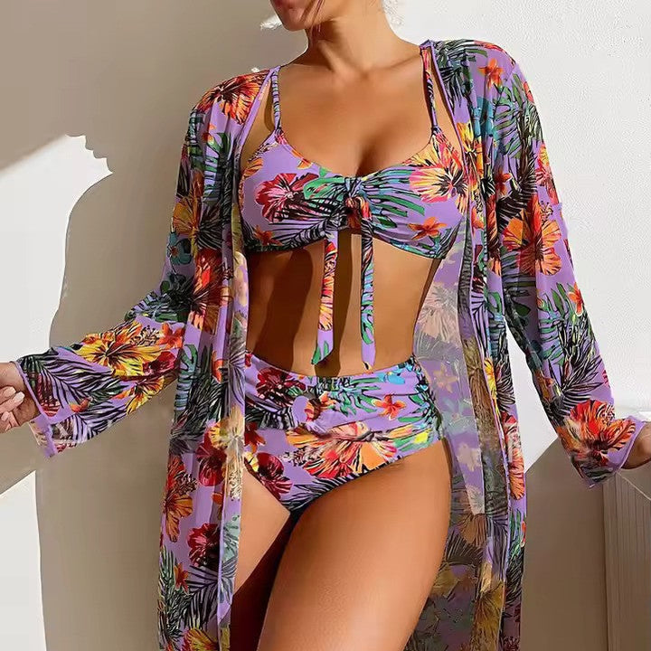 Bikiniset met Hoge Taille en Cover-up – Amira