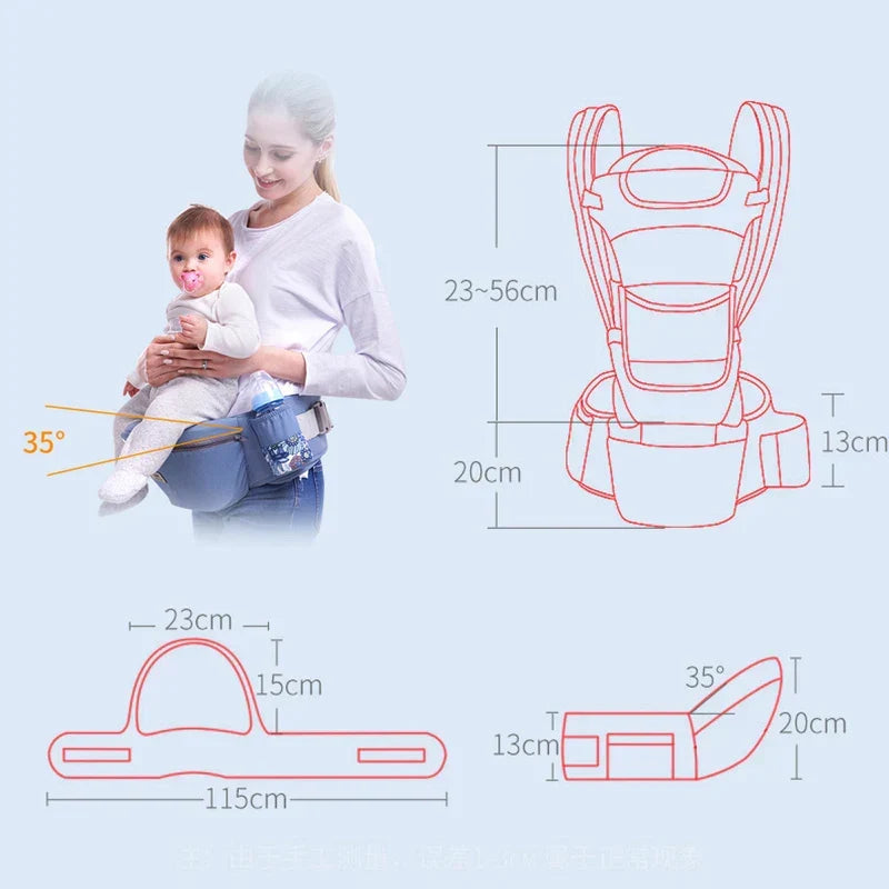 Ergonomische Heupdrager voor Baby's – Comfortabele Heupdrager voor Ouders en Kinderen