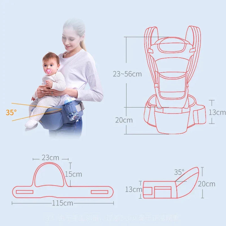 Ergonomische Heupdrager voor Baby's – Comfortabele Heupdrager voor Ouders en Kinderen