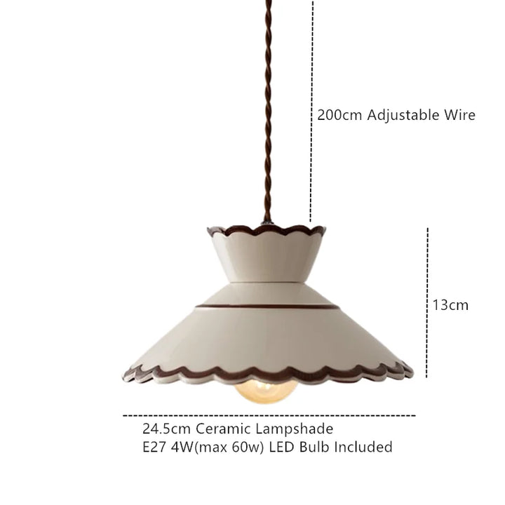 Ronja – Handbeschilderde keramische hanglamp