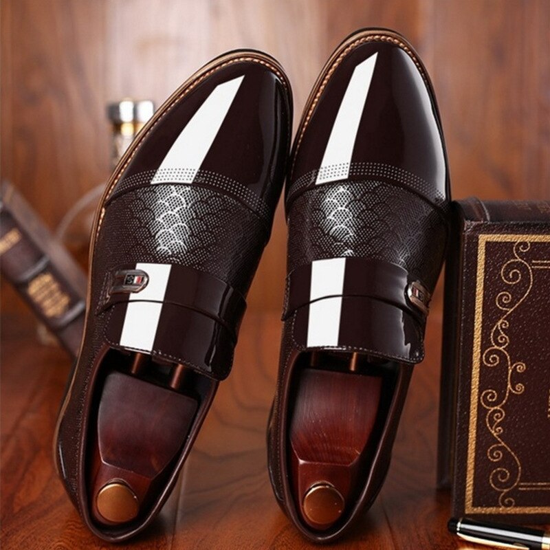 Stijlvolle glanzende herenschoenen - Hudson