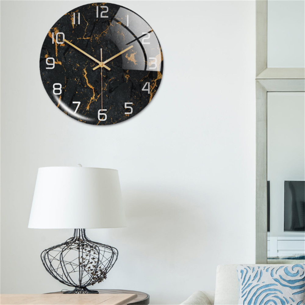 Elegante Wandklok met Marmereffect – MarbleTime