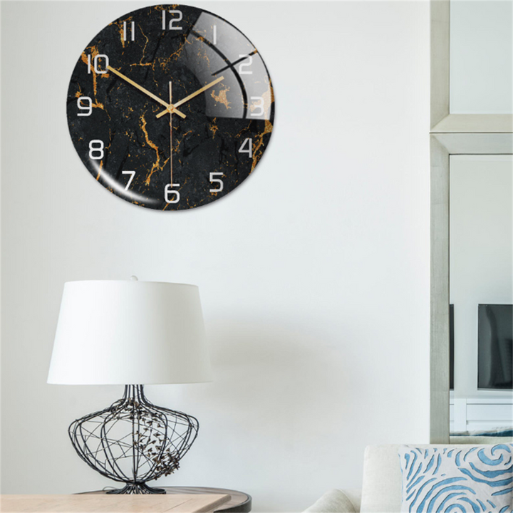 Elegante Wandklok met Marmereffect – MarbleTime