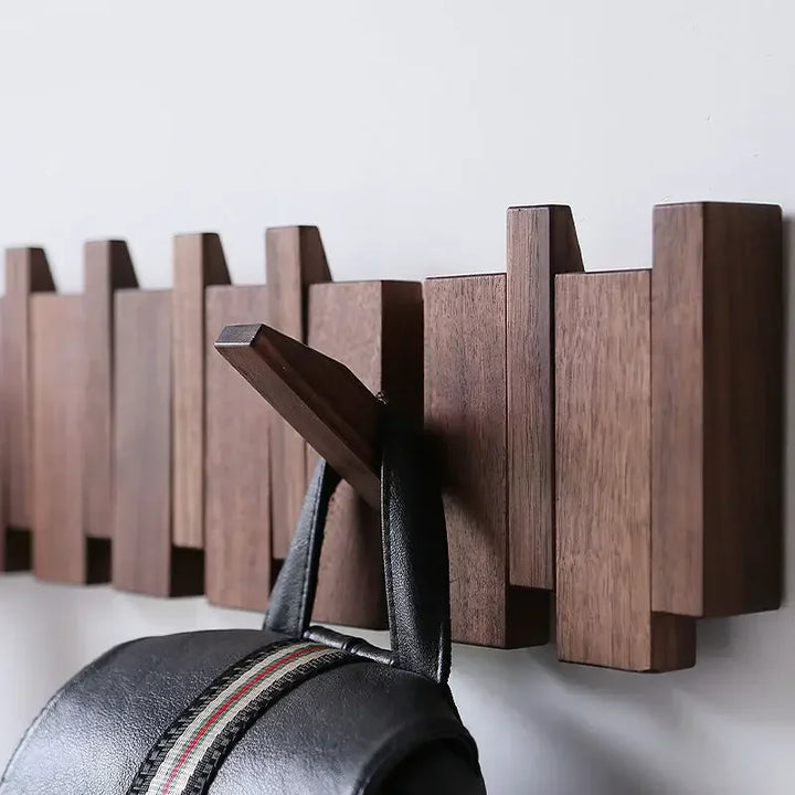Piano-Kapstok van Hout – Elegante Wandorganizer voor de Hal