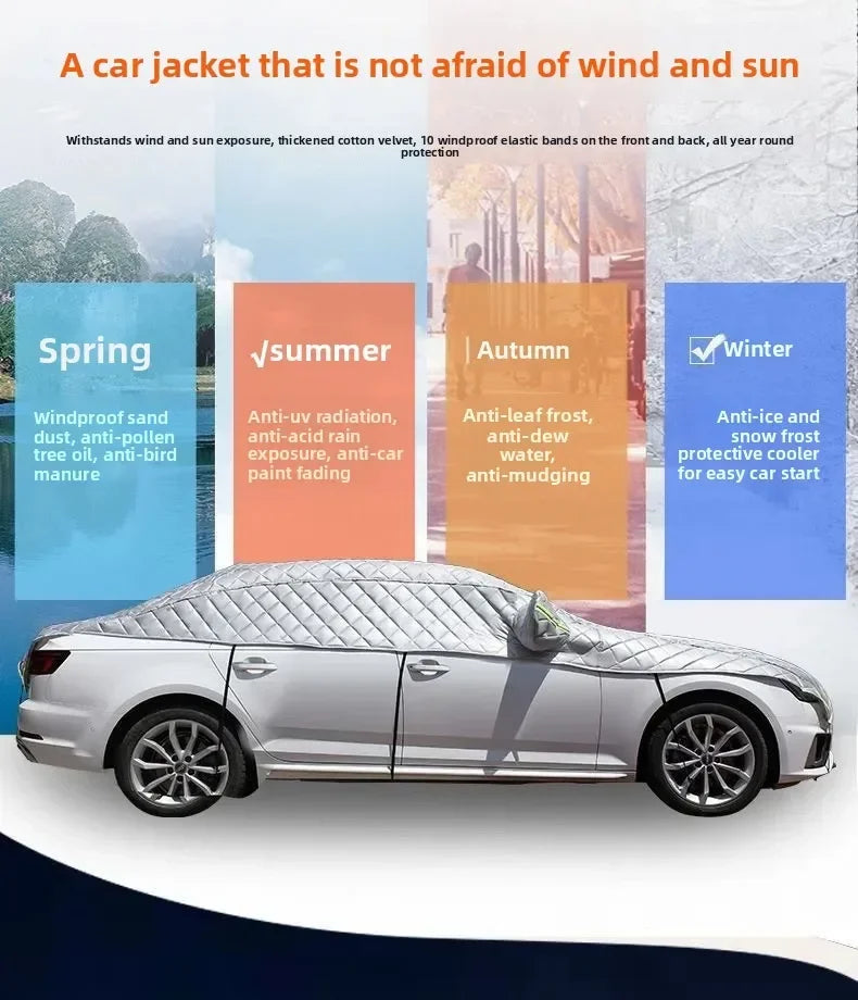 AutoProtect Autohoes | Waterdicht & UV-bestendig | Jaarrondbescherming tegen zon, sneeuw & hagel