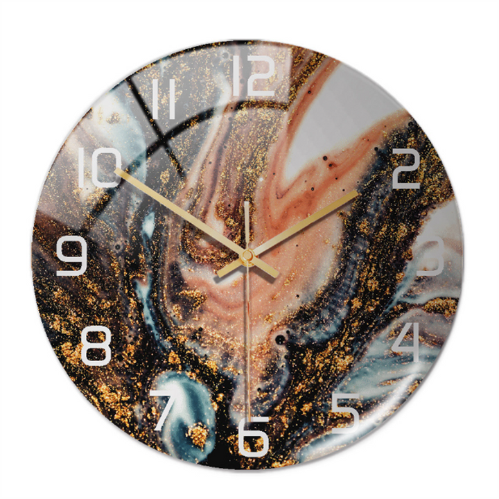 Elegante Wandklok met Marmereffect – MarbleTime