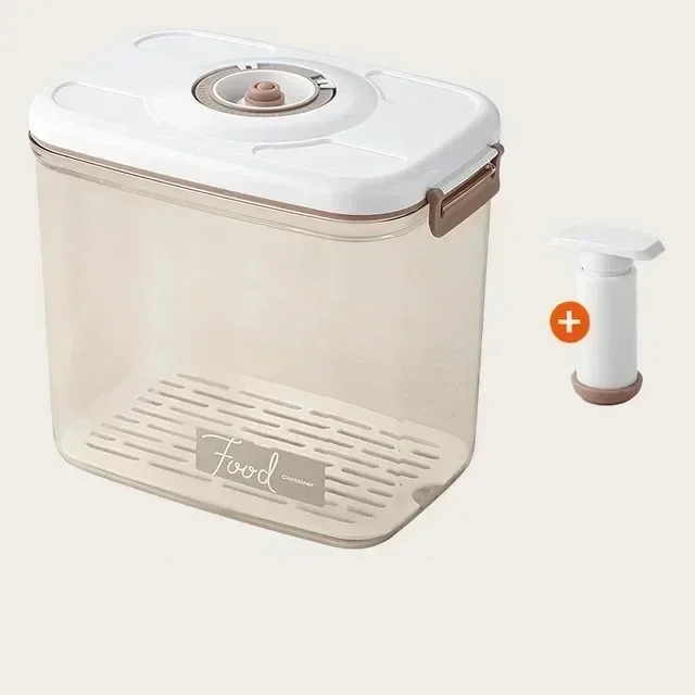 Voedsel Vacuüm Opslagdoos Transparante Container met Handpomp – FreshLock
