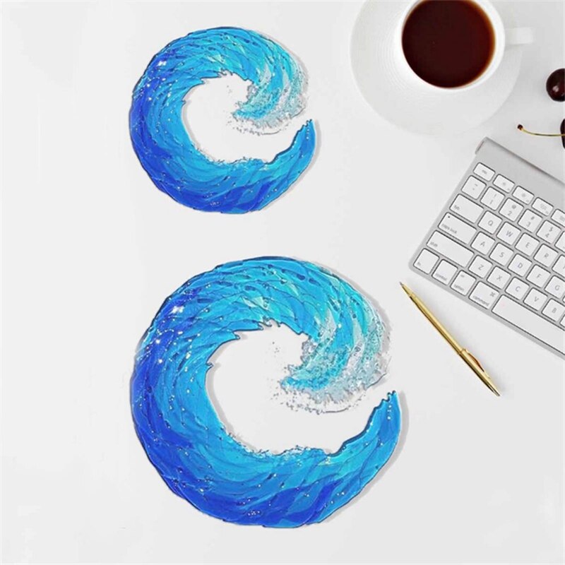 Glazen Sculptuur van een Oceaangolf – AquaWave