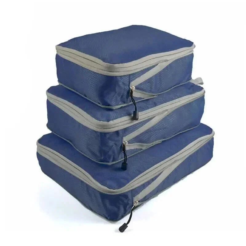 Set compressie-pakkubussen voor kofferorganisatie - 3 stuks