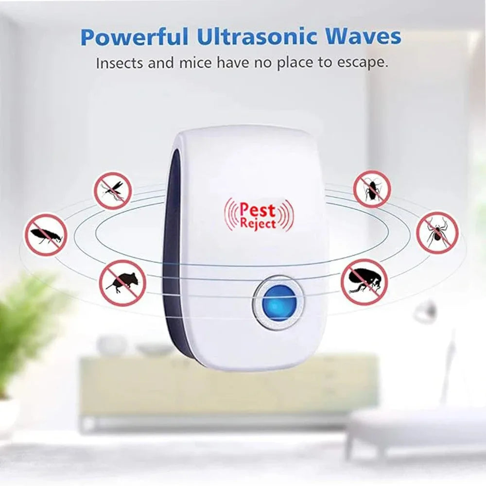 Ultrasone insecten- en knaagdierverjager voor binnen, direct in het stopcontact