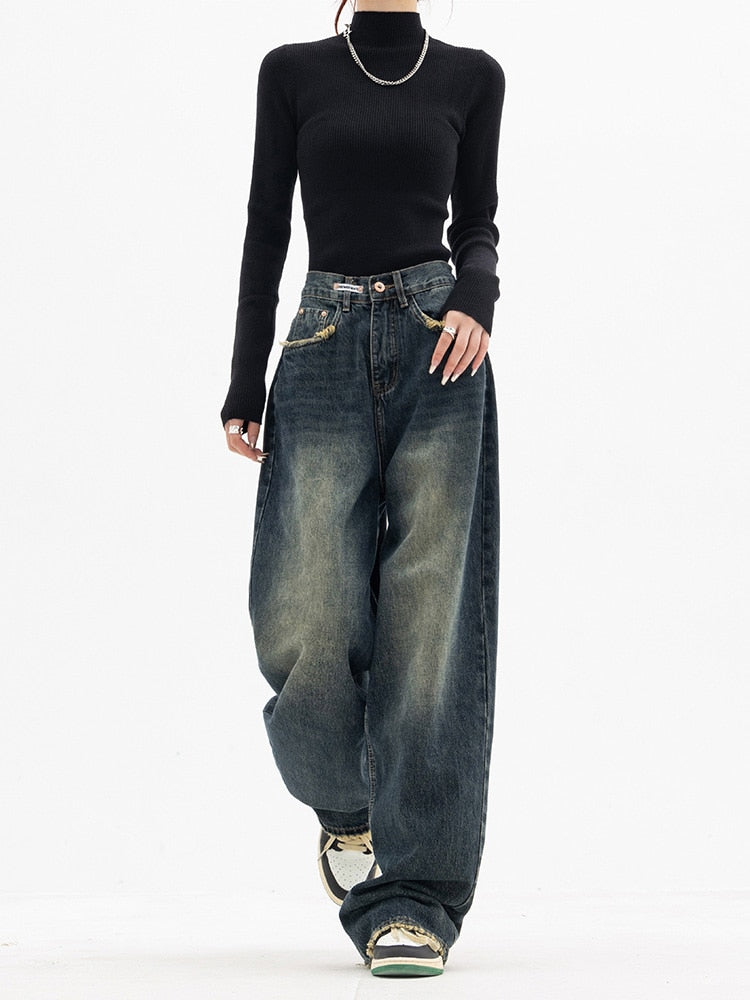 Vintage baggy damesjeans - Aria