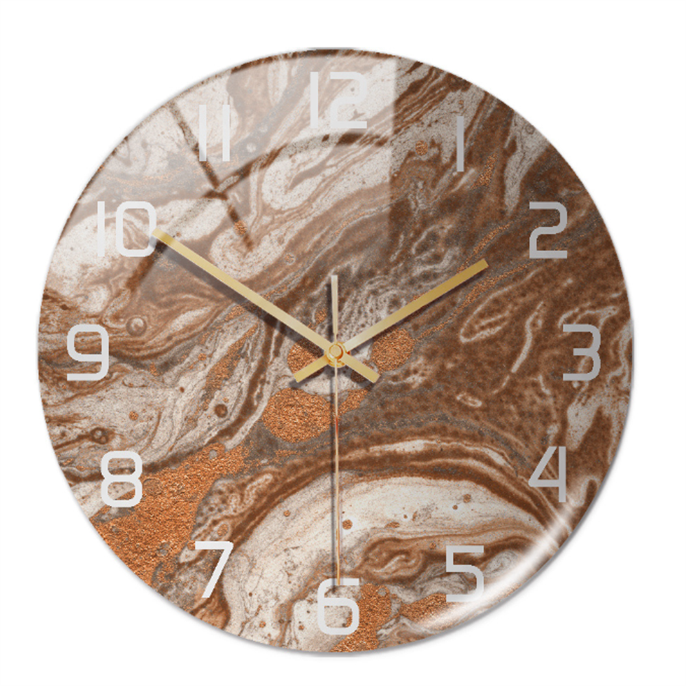 Elegante Wandklok met Marmereffect – MarbleTime