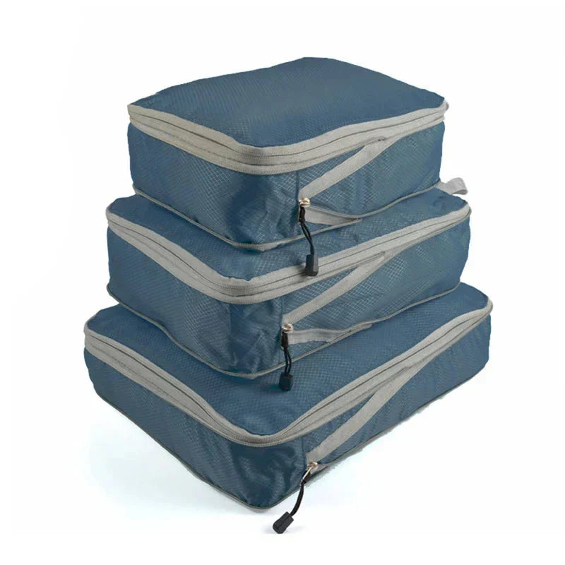 Set compressie-pakkubussen voor kofferorganisatie - 3 stuks