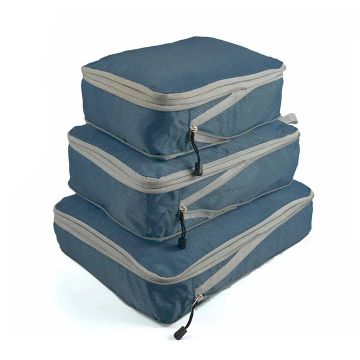 Set compressie-pakkubussen voor kofferorganisatie - 3 stuks