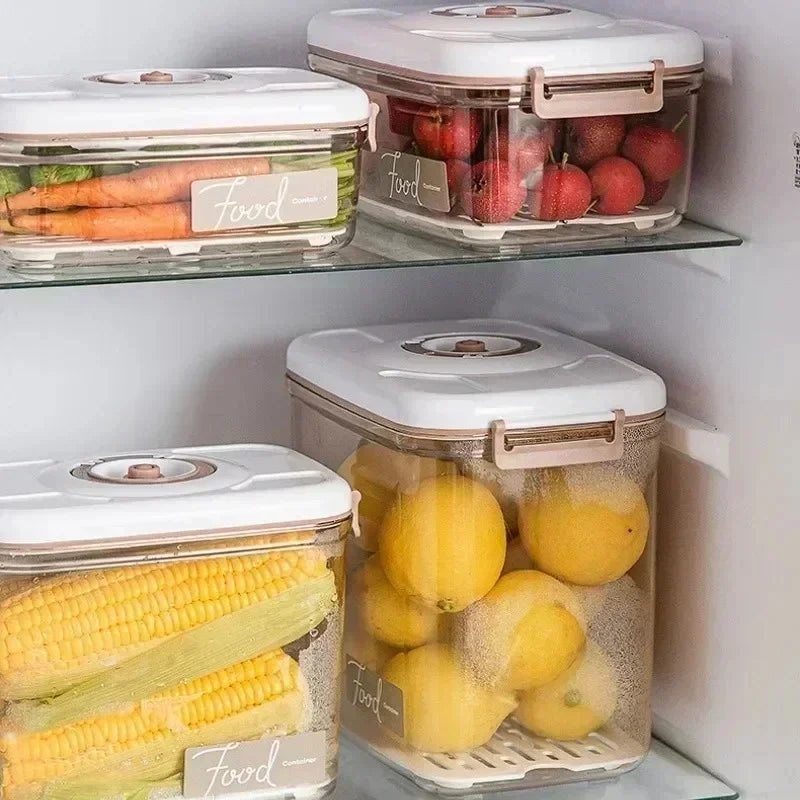 Voedsel Vacuüm Opslagdoos Transparante Container met Handpomp – FreshLock