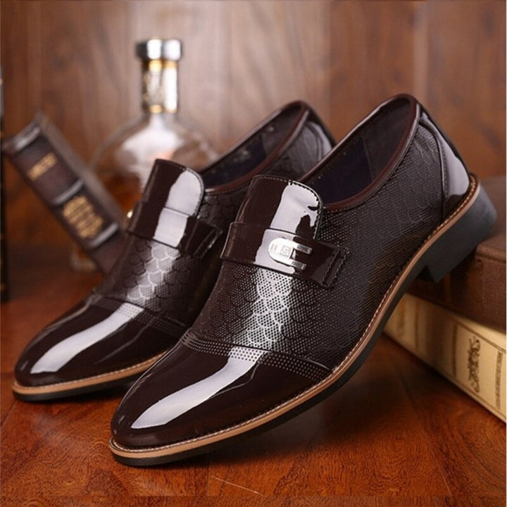 Stijlvolle glanzende herenschoenen - Hudson